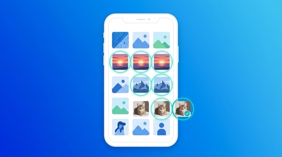 iPhone上的重复照片查找器